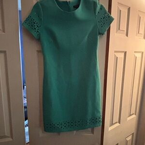 Elegant Teal Dress with Cutout Details